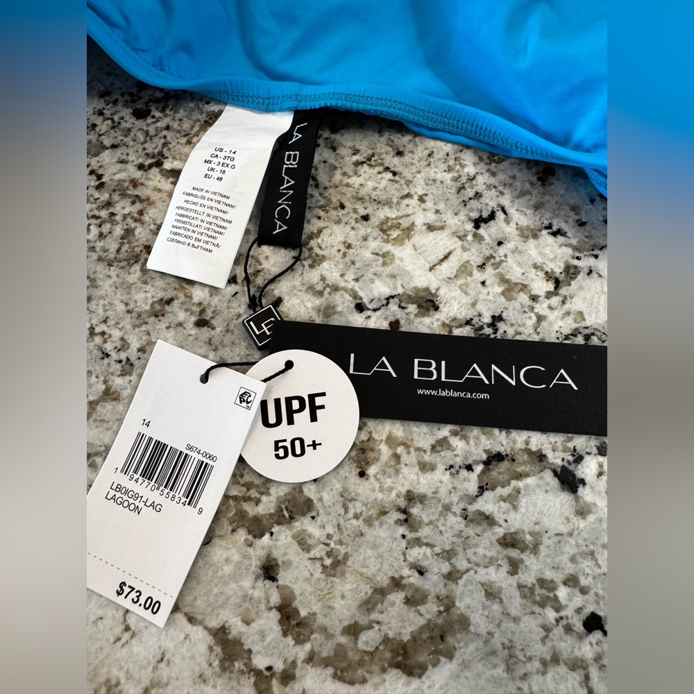 La Blanca Turquoise Tankini Swimsuit - Picture 10 of 11